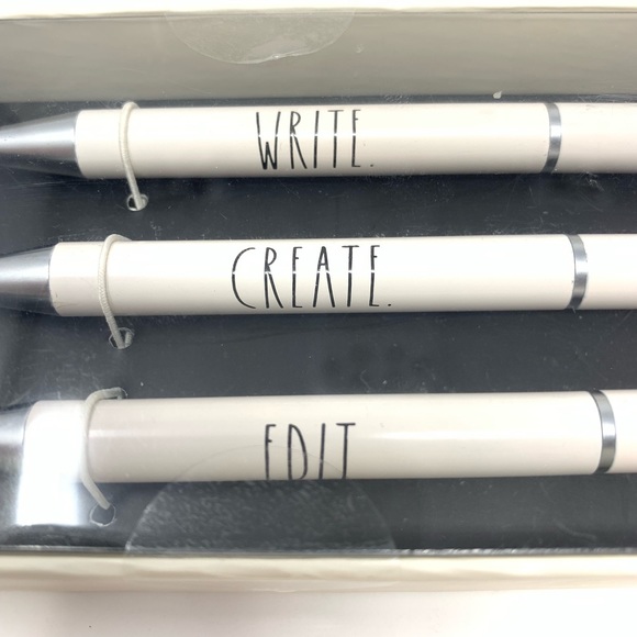SOLD - New - Rae Dunn Pen Set Write, Create, Edit - Picture 4 of 4